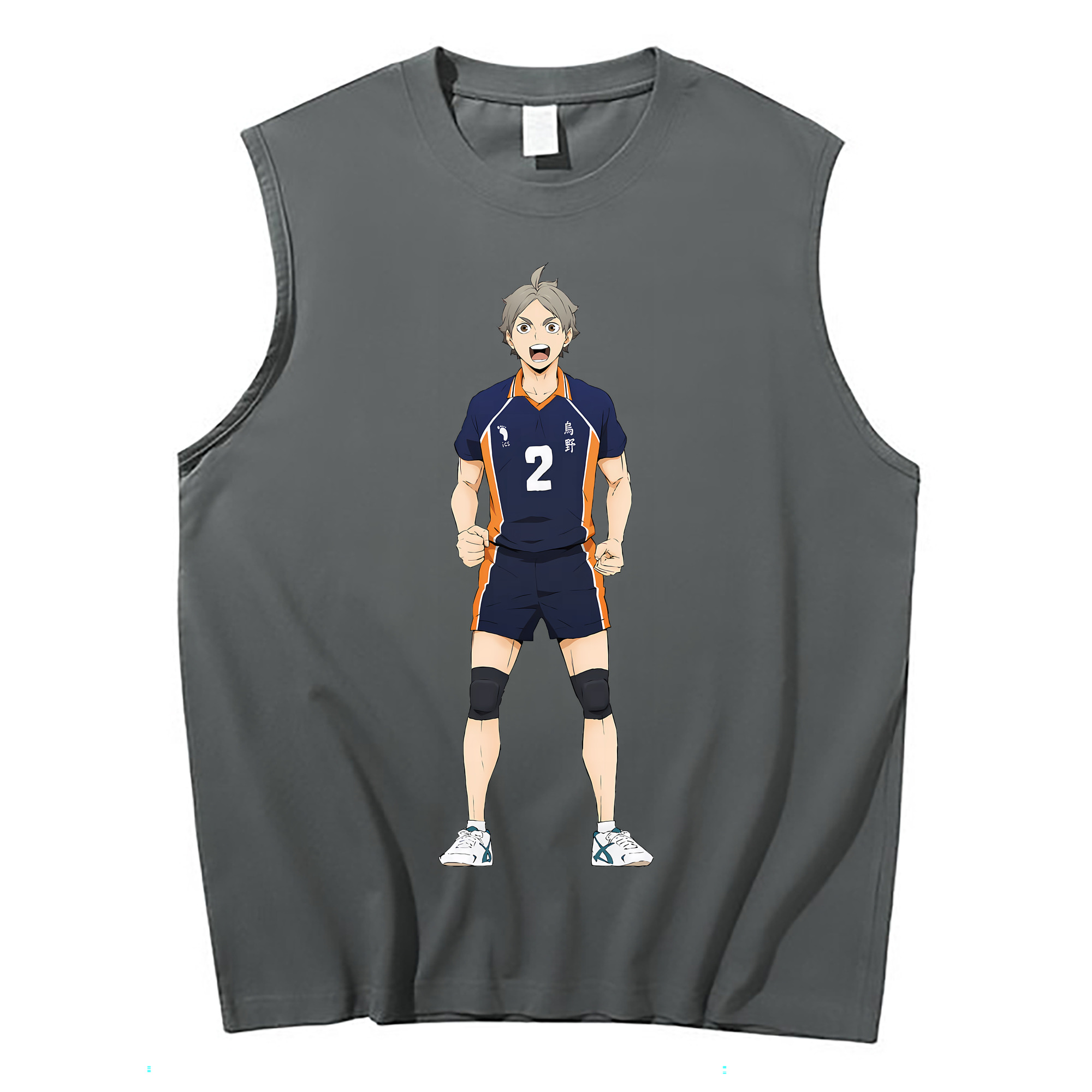 （画像用） ハイキュー!! Haikyu!! コットン100％タンクトップ（フロントプリント）